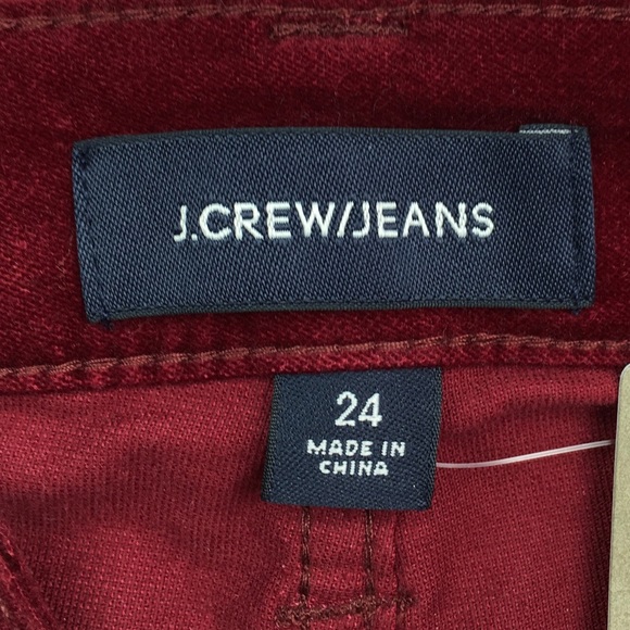 💙NWT J Crew 9” High Rise Toothpick Velvet Jean 24x27 1/2 - Picture 7 of 16